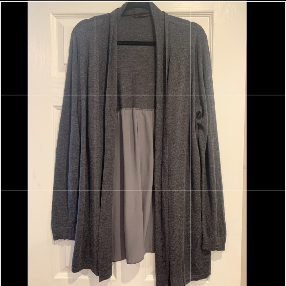 Elie Tahari Grey Cardigan